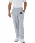 Champion Adult Powerblend Open-Bottom Fleece Pant with Pockets Light Steel