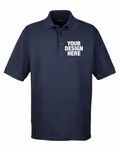 UltraClub Men's Whisper Piqu Polo Navy