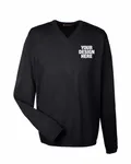 Harriton Men's Pilbloc V-Neck Sweater BLACK