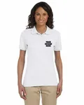 Jerzees Ladies' SpotShield Jersey Polo WHITE