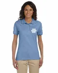 Jerzees Ladies' SpotShield Jersey Polo Light Blue