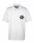 CORE365 Men's Origin Performance Piqu Polo with Pocket WHITE