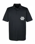 CORE365 Men's Origin Performance Piqu Polo with Pocket BLACK