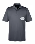 CORE365 Men's Origin Performance Piqu Polo with Pocket Carbon