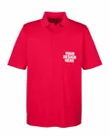 CORE365 Men's Origin Performance Piqu Polo with Pocket Classic Red