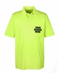 CORE365 Men's Origin Performance Piqu Polo with Pocket SAFETY YELLOW