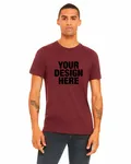 Bella + Canvas Unisex Heather CVC T-Shirt Heather Cardinal