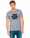 Bella + Canvas Unisex Heather CVC T-Shirt Heather Blue