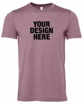 Bella + Canvas Unisex Heather CVC T-Shirt Heather Purple