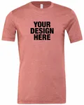 Bella + Canvas Unisex Heather CVC T-Shirt Heather Mauve