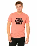 Bella + Canvas Unisex Heather CVC T-Shirt Heather Sunset