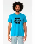 Bella + Canvas Unisex Heather CVC T-Shirt Neon Blue