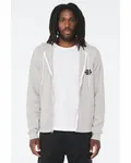 Bella + Canvas Unisex Sponge Fleece Full-Zip Hooded Sweatshirt SILVER
