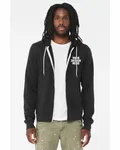 Bella + Canvas Unisex Sponge Fleece Full-Zip Hooded Sweatshirt VINTAGE BLACK