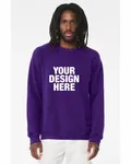 Bella + Canvas Unisex Sponge Fleece Crewneck Sweatshirt Team Purple