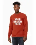 Bella + Canvas Unisex Sponge Fleece Crewneck Sweatshirt Brick