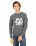Bella + Canvas Unisex Sponge Fleece Crewneck Sweatshirt Deep Heather