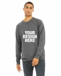 Bella + Canvas Unisex Sponge Fleece Crewneck Sweatshirt Grey Triblend