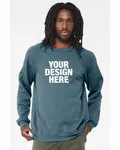 Bella + Canvas Unisex Sponge Fleece Crewneck Sweatshirt Hthr Deep Teal