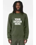 Bella + Canvas Unisex Sponge Fleece Crewneck Sweatshirt Military Green