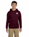 Jerzees Youth 8 oz. NuBlend Fleece Pullover Hooded Sweatshirt Maroon