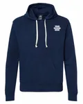 J America Adult Triblend Pullover Fleece Hooded Sweatshirt True Navy Sold