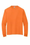 Jerzees Dri-Power 100% Polyester Long Sleeve T-Shirt 21LS SAFETY ORANGE