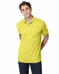 Hanes Adult 50/50 EcoSmart Jersey Knit Polo GELB