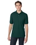 Hanes Adult 50/50 EcoSmart Jersey Knit Polo Tiefer Wald