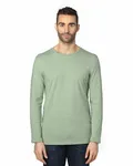 Threadfast Apparel Unisex Ultimate CVC Long-Sleeve T-Shirt Army Heather