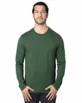 Threadfast Apparel Unisex Ultimate CVC Long-Sleeve T-Shirt Forest Green