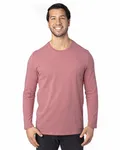 Threadfast Apparel Unisex Ultimate CVC Long-Sleeve T-Shirt Maroon Heather