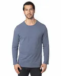Threadfast Apparel Unisex Ultimate CVC Long-Sleeve T-Shirt Navy Heather