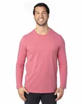 Threadfast Apparel Unisex Ultimate CVC Long-Sleeve T-Shirt RED HEATHER