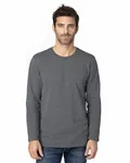 Threadfast Apparel Unisex Ultimate CVC Long-Sleeve T-Shirt Charcoal Heather