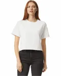 American Apparel Ladies' Fine Jersey Boxy T-Shirt WHITE