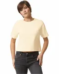 American Apparel Ladies' Fine Jersey Boxy T-Shirt Cream