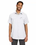 Chemise à manches courtes Columbia Hommes Utilizer II Solid Performance BLANC