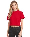 Next Level Apparel - T-shirt coupe idéale pour dames ROUGE
