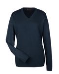 Harriton Damen-Pilbloc-Pullover mit V-Ausschnitt DARK NAVY