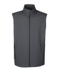 CORE365 Herren Cruise Zweilagen-Weste mit Fleece-Bonded Soft Shell Kohlenstoff