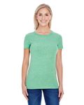 Threadfast Apparel Ladies' Triblend Short-Sleeve T-Shirt Green Triblend