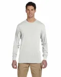 Jerzees Adult DRI-POWER SPORT Long-Sleeve T-Shirt WHITE