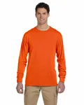Jerzees Adult DRI-POWER SPORT Long-Sleeve T-Shirt SAFETY ORANGE