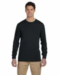 Jerzees Adult DRI-POWER SPORT Long-Sleeve T-Shirt BLACK