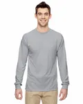 Jerzees Adult DRI-POWER SPORT Long-Sleeve T-Shirt SILVER