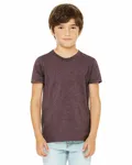 Bella + Canvas - T-shirt en jersey CVC pour les jeunes Heather Maroon