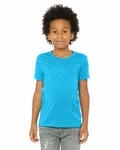 Bella + Canvas - T-shirt en jersey CVC pour les jeunes Bleu fluo