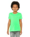 Bella + Canvas - T-shirt en jersey CVC pour les jeunes Vert fluo