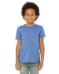 Bella + Canvas - T-shirt en jersey CVC pour les jeunes Hthr Colum Blue